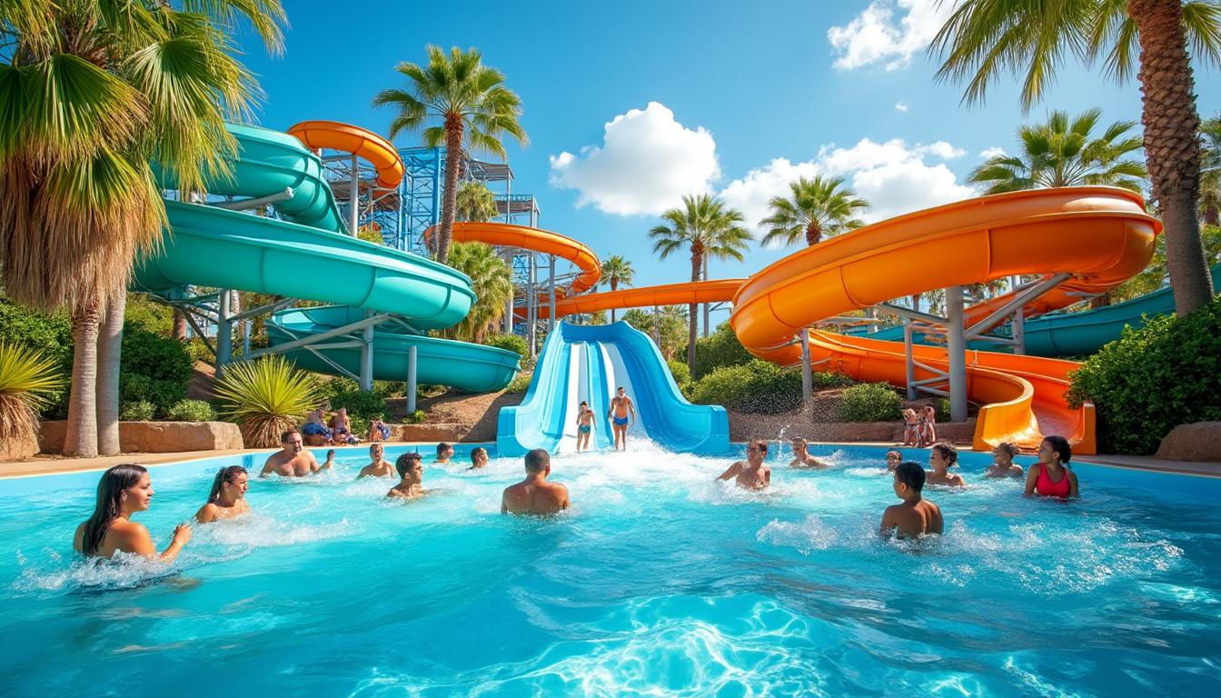 Parc d&rsquo;Attractions Splashworld : glissades à Agde