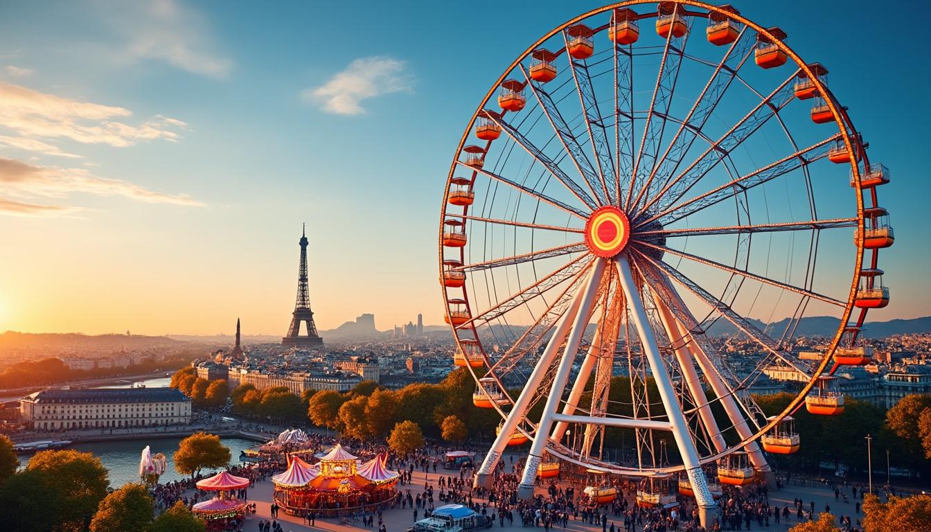 Parc Ferris Wheel Adventure : une vue imprenable sur Paris