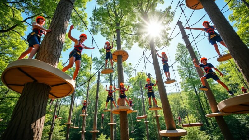 Parc accrobranche Le Bois des Aigles : grimpez, sautez, amusez-vous en Normandie