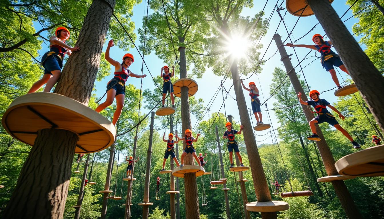 Parc accrobranche Le Bois des Aigles : grimpez, sautez, amusez-vous en Normandie